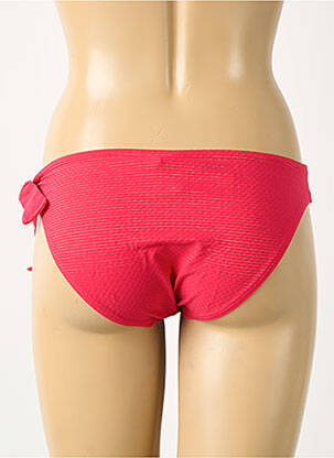 Bas de maillot de bain effet matière satinée culotte rose SIMONE PERELE femme