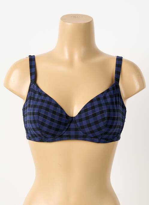 Haut de maillot de bain stretch haut soutien-gorge balconnet bleu SIMONE PERELE femme