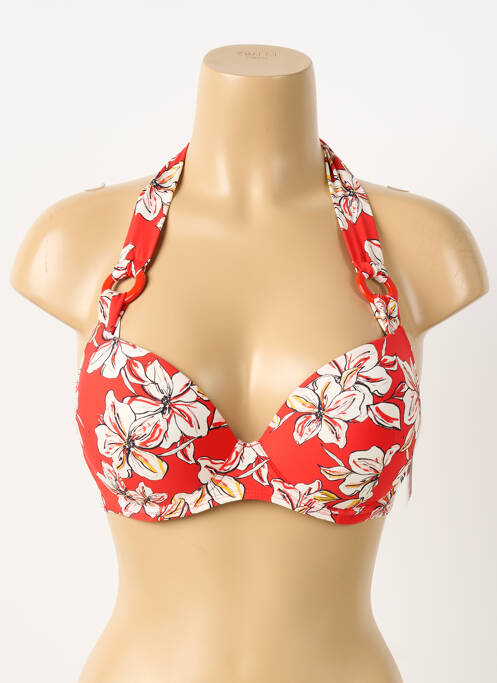 Haut de maillot de bain rouge AUBADE femme