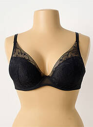 Soutien-gorge tissage dentelle haut soutien-gorge emboitant noir PASSIONATA femme