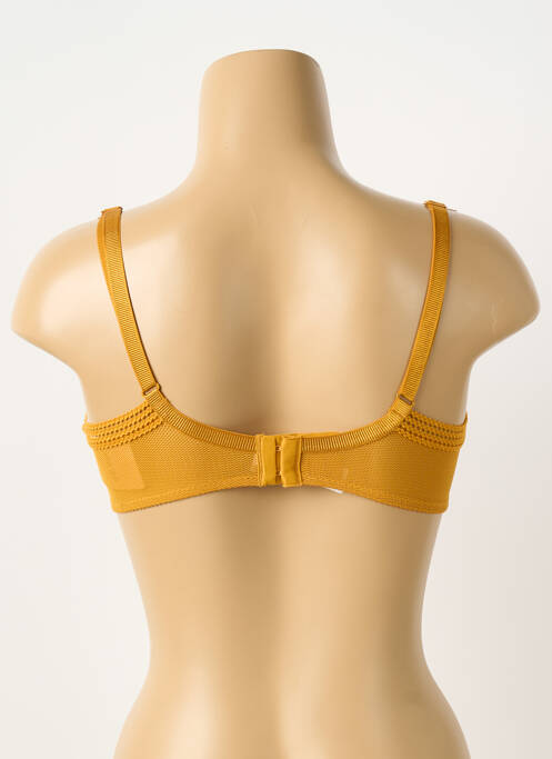 Soutien-gorge tissage dentelle haut soutien-gorge moulé jaune PASSIONATA femme
