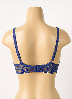 Soutien-gorge effet matière satinée haut soutien-gorge moulé bleu PASSIONATA femme