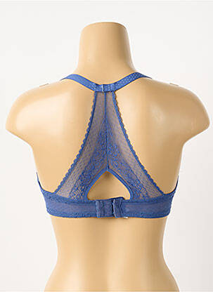 Soutien-gorge effet matière satinée haut soutien-gorge moulé bleu PASSIONATA femme