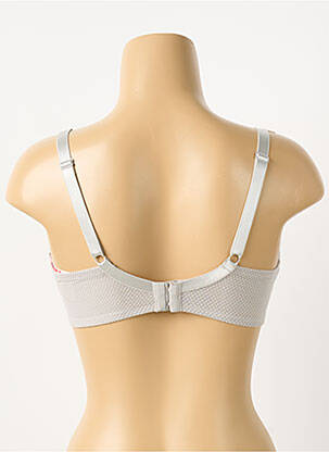 Soutien-gorge effet matière satinée haut soutien-gorge moulé gris PASSIONATA femme