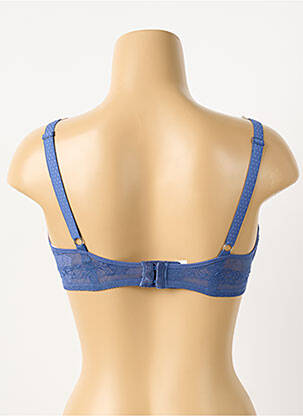 Soutien-gorge effet matière satinée haut soutien-gorge moulé bleu PASSIONATA femme