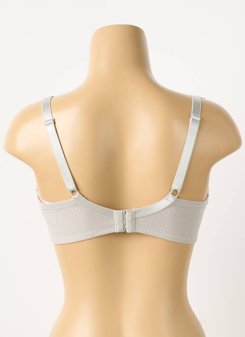 Soutien-gorge effet matière satinée haut soutien-gorge moulé gris PASSIONATA femme