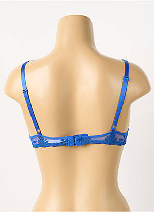 Soutien-gorge effet matière satinée haut soutien-gorge moulé bleu PASSIONATA femme