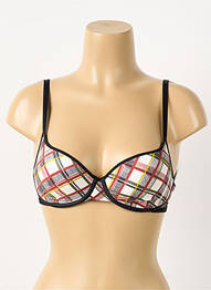 Soutien-gorge effet matière satinée haut soutien-gorge moulé rouge PASSIONATA femme