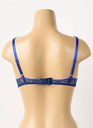 Soutien-gorge effet matière satinée haut soutien-gorge moulé bleu PASSIONATA femme