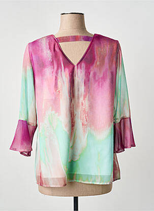 Blouse imprimé fantaisie manches 3/4 violet MERI & ESCA femme