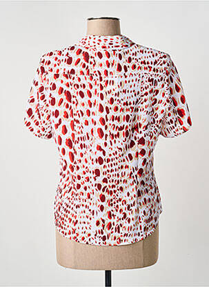Chemisier manches courtes manches courtes rouge GUY DUBOUIS femme
