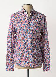 Chemise manches longues poignets boutonnés rouge DELAHAYE homme