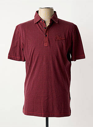 Polo tissage jersey manches courtes rouge PETER COFOX homme