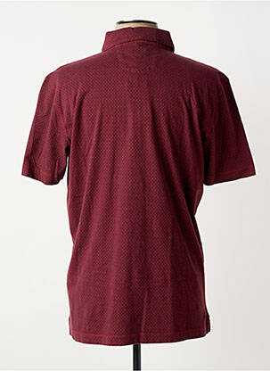 Polo tissage jersey manches courtes rouge PETER COFOX homme