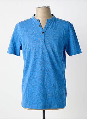 T-shirt stretch manches courtes bleu PETER COFOX homme