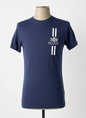 T-shirt coupe cintrée manches courtes bleu SCOTT homme