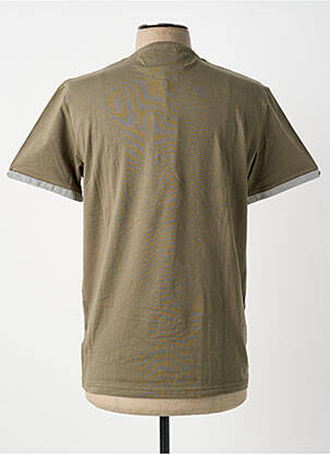 T-shirt stretch manches courtes vert DELAHAYE homme
