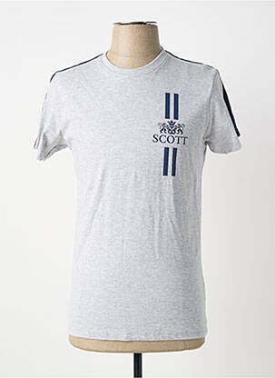 T-shirt coupe cintrée manches courtes gris SCOTT homme