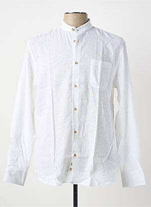 Chemise manches longues poignets boutonnés blanc SEA BARRIER homme