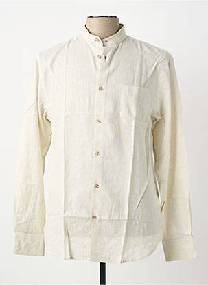Chemise manches longues poignets boutonnés beige SEA BARRIER homme