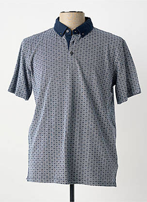 Polo stretch manches courtes bleu PETER COFOX homme