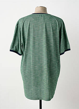 T-shirt stretch manches courtes vert LOUIS VICTOR homme