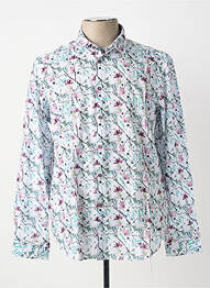 Chemise manches longues poignets boutonnés blanc DELAHAYE homme
