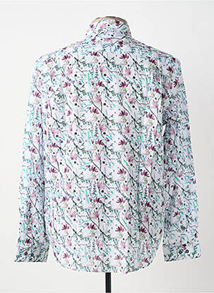 Chemise manches longues imprimé fleurs blanc DELAHAYE homme