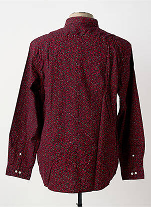 Chemise manches longues poignets boutonnés rouge LEE COOPER homme