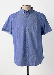 Chemise manches courtes poches bleu PETER COFOX homme