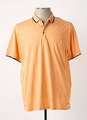 Polo tissage jersey manches courtes orange DELAHAYE homme