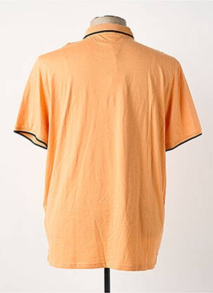 Polo tissage jersey manches courtes orange DELAHAYE homme
