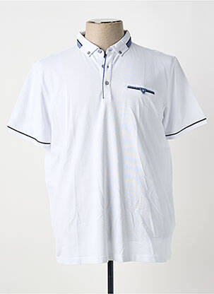 Polo stretch manches courtes blanc CAPTEN homme