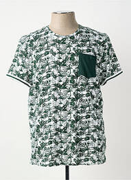 T-shirt stretch manches courtes vert LEE COOPER homme