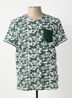 T-shirt stretch manches courtes vert LEE COOPER homme
