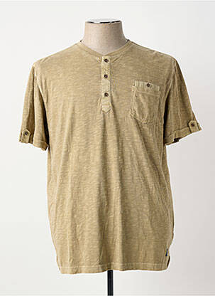 T-shirt stretch manches courtes beige PETER COFOX homme