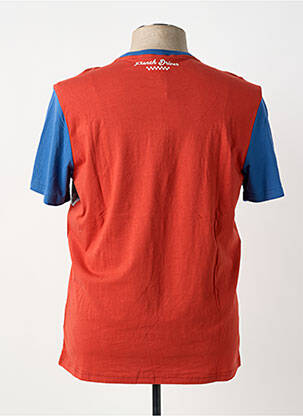 T-shirt stretch manches courtes bleu DELAHAYE homme