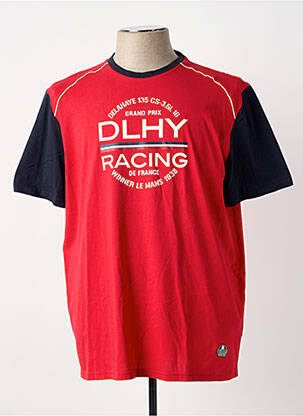 T-shirt rouge DELAHAYE homme