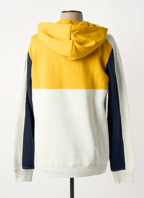 Sweat-shirt à capuche broderie manches longues jaune LEE COOPER homme