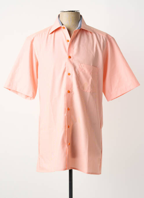 Chemise manches courtes poches rose OLYMP homme