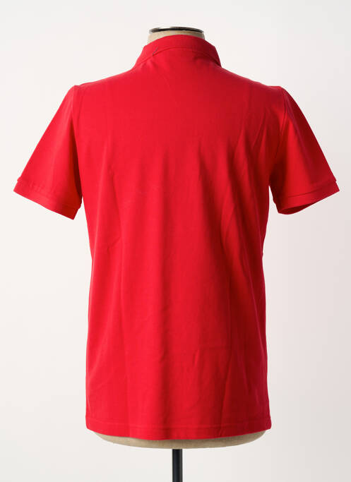 Polo stretch manches courtes rouge DELAHAYE homme