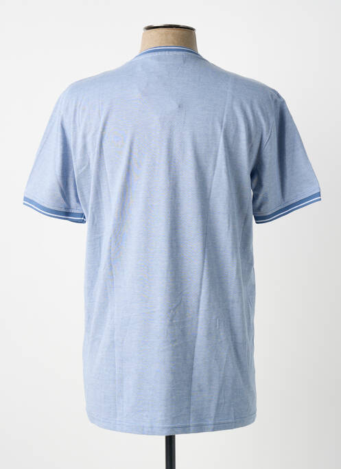 T-shirt stretch manches courtes bleu COFOX homme