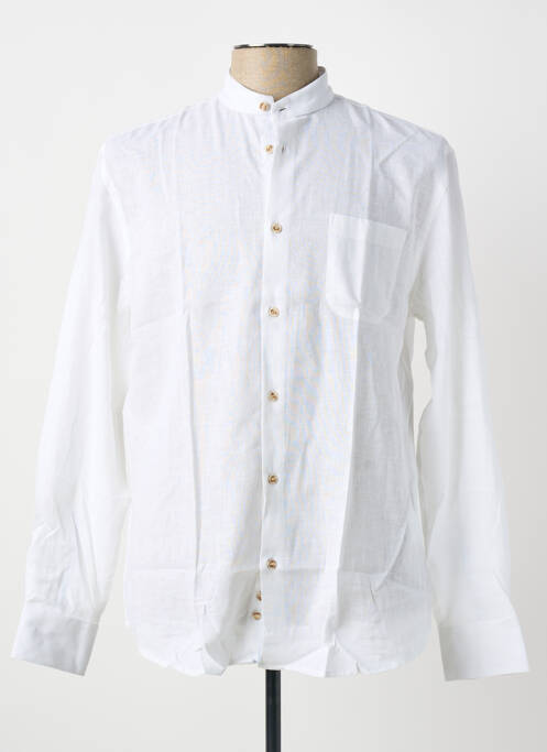 Chemise manches longues poignets boutonnés blanc SEA BARRIER homme