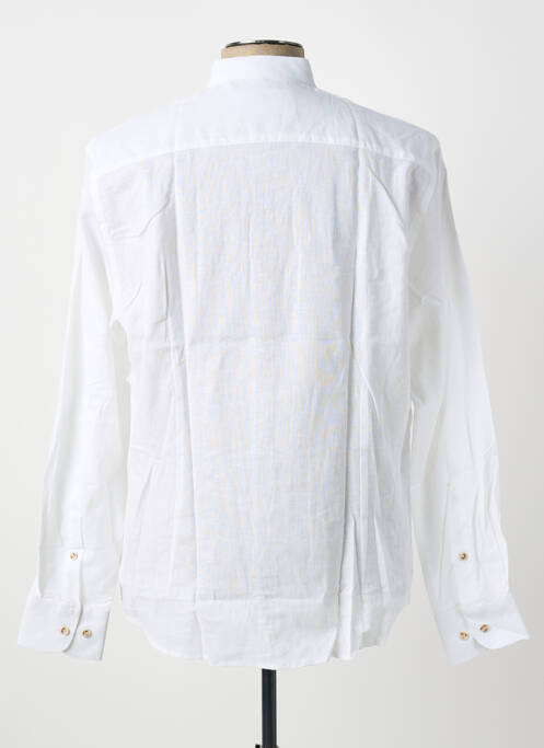 Chemise manches longues poignets boutonnés blanc SEA BARRIER homme
