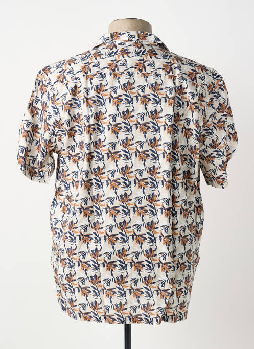 Chemise manches courtes coupe droite beige DELAHAYE homme