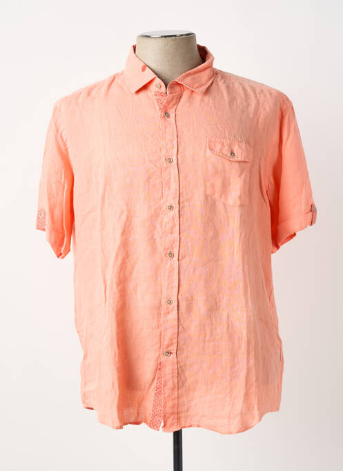 Chemise manches courtes poches rose DELAHAYE homme