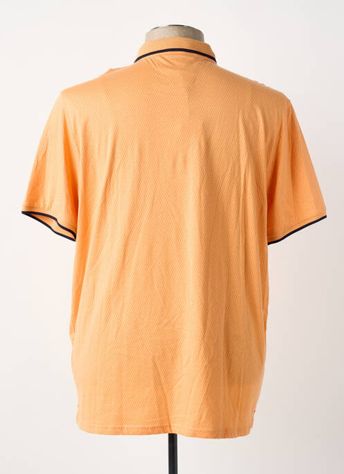 Polo tissage jersey manches courtes orange DELAHAYE homme