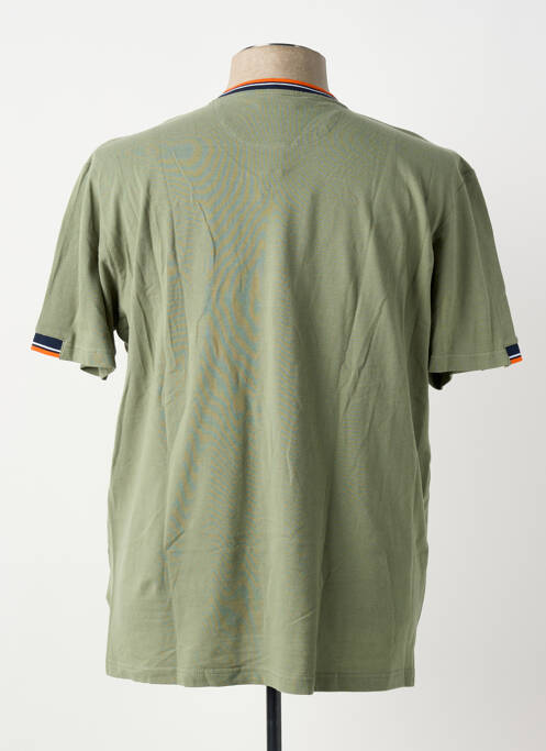 T-shirt stretch manches courtes vert CASUAL SPIRIT homme