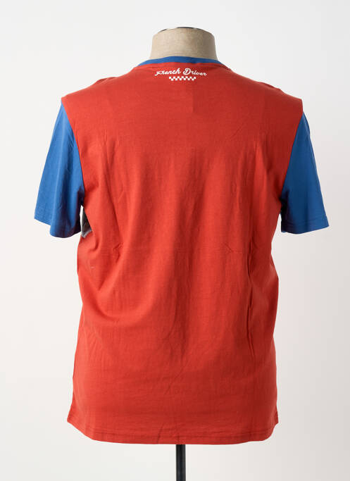 T-shirt stretch manches courtes bleu DELAHAYE homme