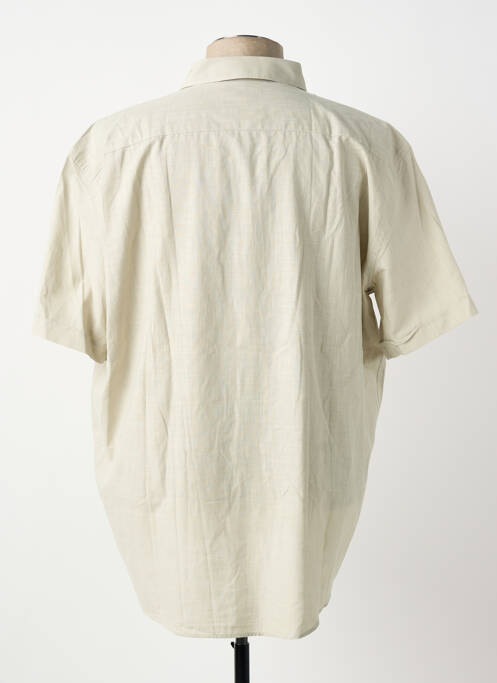 Chemise manches courtes beige CAPTEN homme